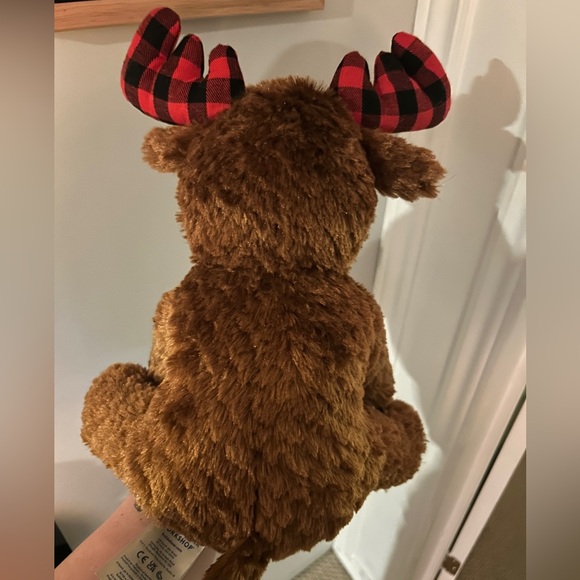 Build A Bear Winter Wishes Buffalo Check Pattern Moose 2022 - Picture 2 of 7